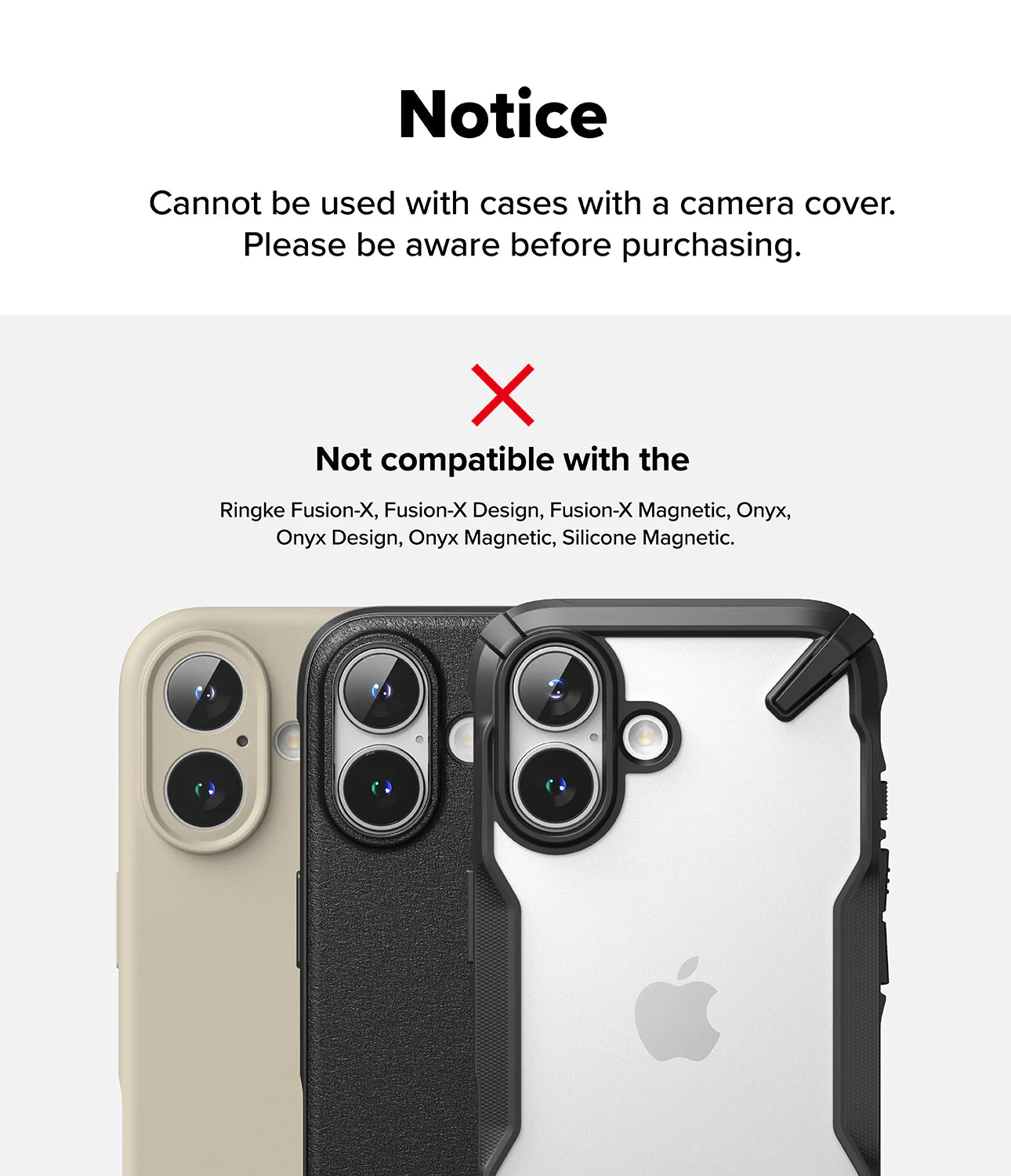 iPhone 16 Series | Camera Protector Glass | 2 Pack
