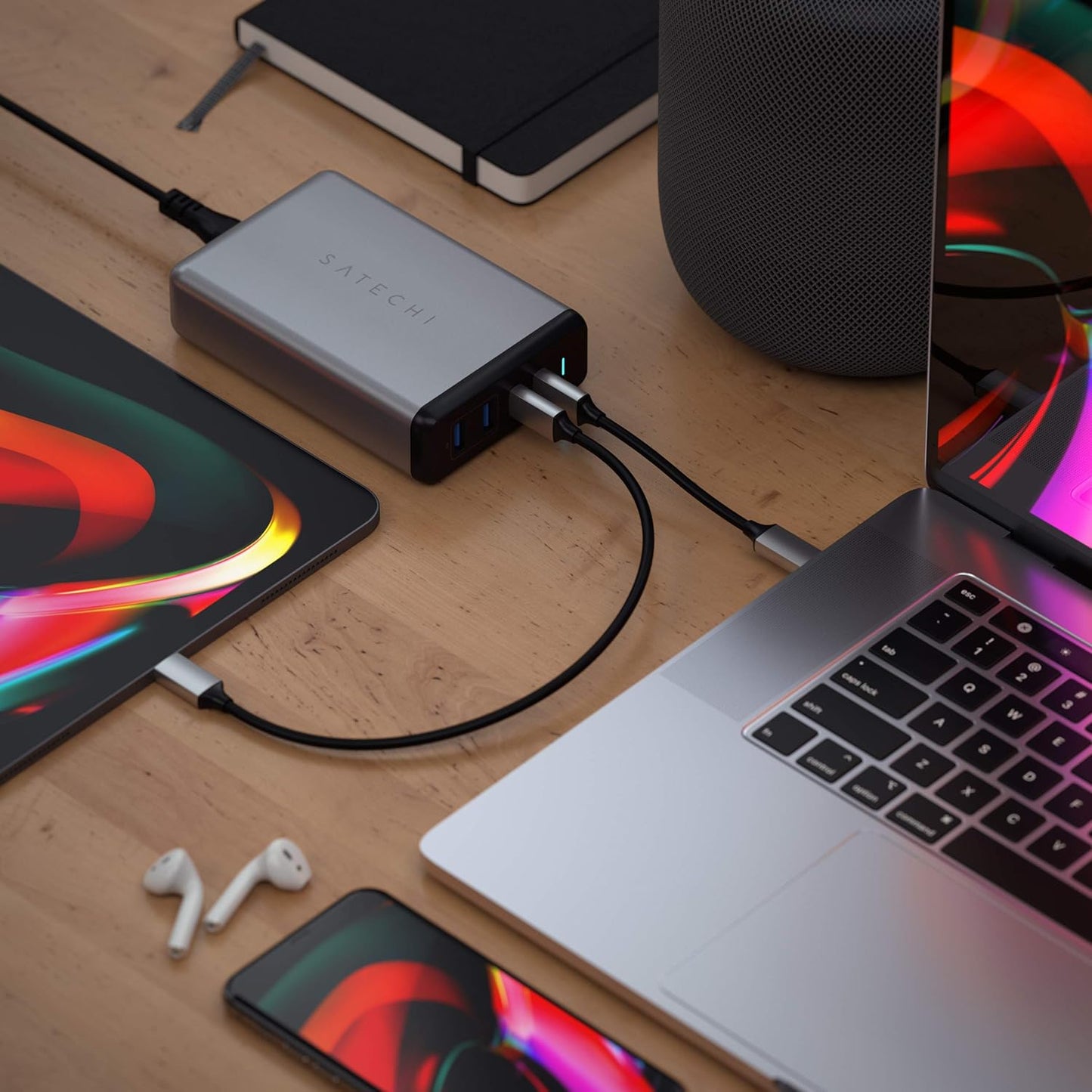 SATECHI 108W Pro USB C PD Desktop Charging Station