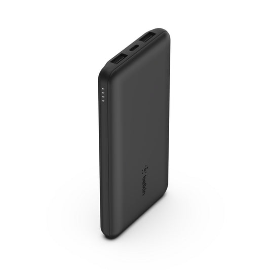Belkin 10K Power Bank with USB-C 15W, Dual USB-A, 15cm USB-A to C Cable ,Black