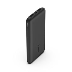Belkin 10K Power Bank with USB-C 15W, Dual USB-A, 15cm USB-A to C Cable ,Black