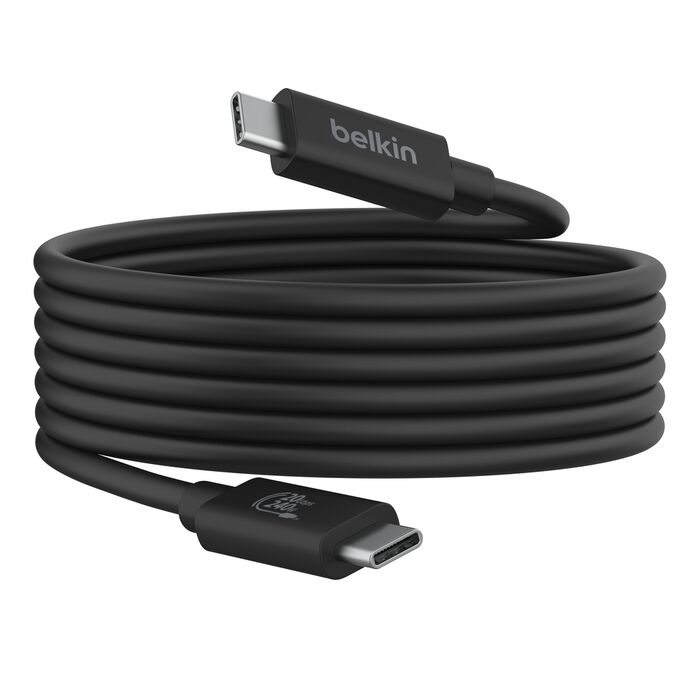 Belkin Connect USB4 Cable (2 m, USB-C to USB-C, 240W PD, 20Gbps)