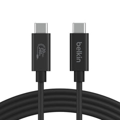 Belkin Connect USB4 Cable (2 m, USB-C to USB-C, 240W PD, 20Gbps)