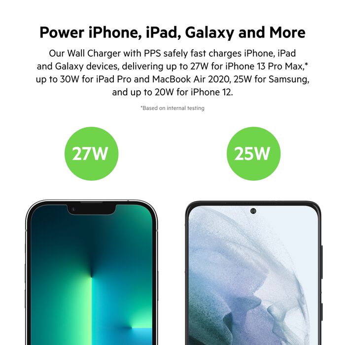 Belkin USB-C PD 3.0 PPS Wall Charger (30W) UK Plug