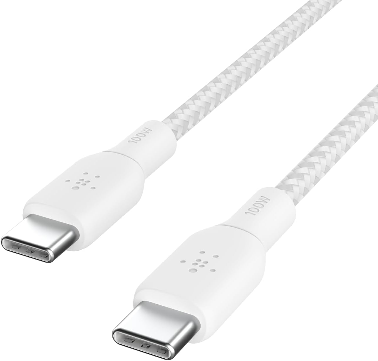 Belkin USB-C to USB-C Cable (100W PD, Double-Braided Nylon)