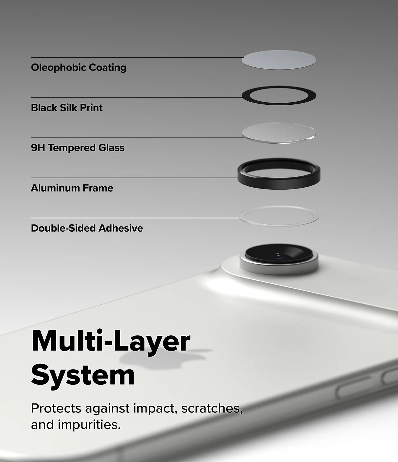 iPhone 17 Series | Camera Lens Frame Glass | 2 Pack