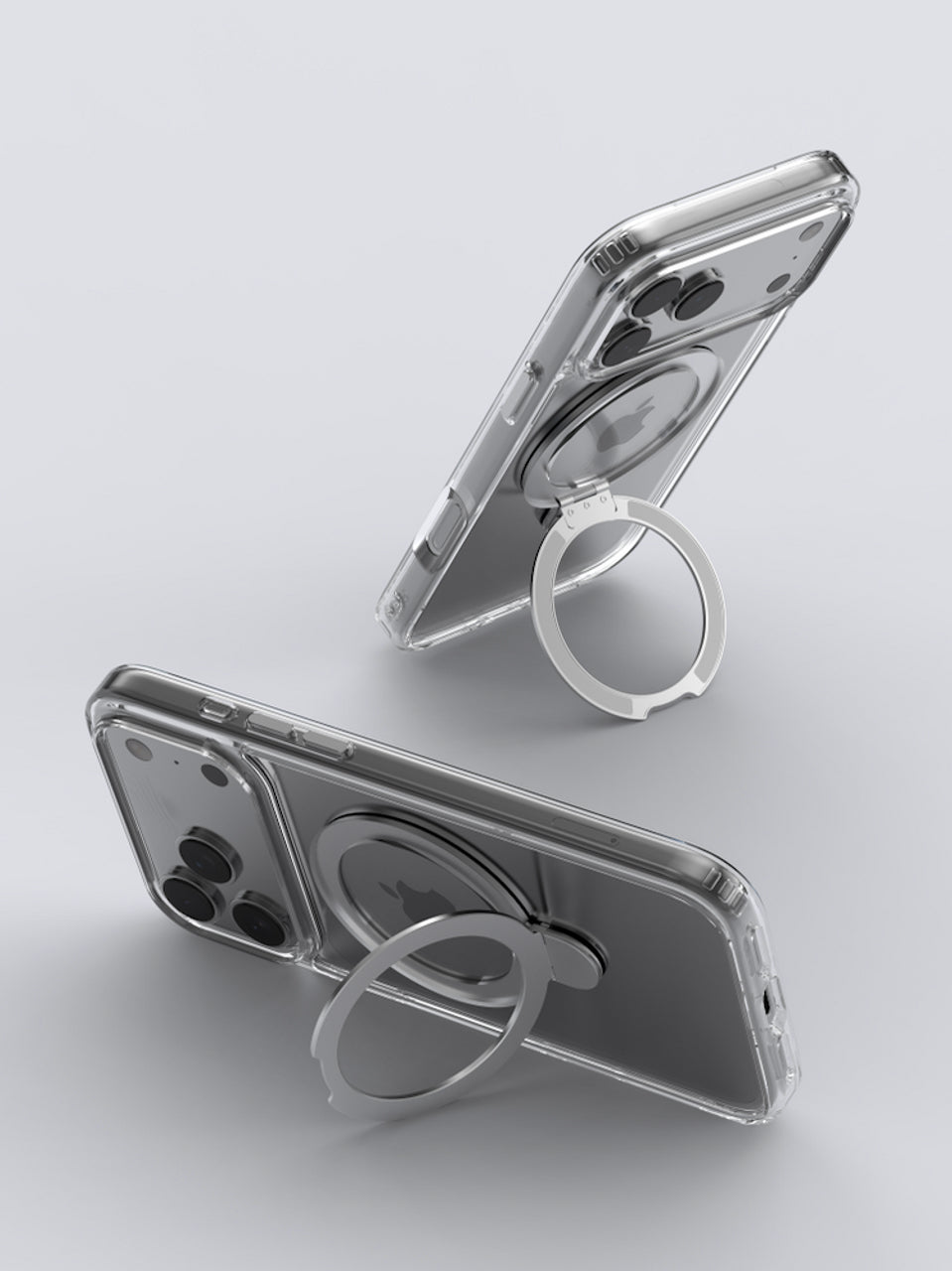 Clean Series Magnetic Shockproof Case With Bracket | iPhone 17 Series