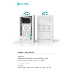 Devia Crystal Series Magnetic Shockproof Case with Built-in Touch | iPhone 17 Series
