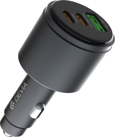 Devia Extreme Speed Series 116W Metal Car Charger (USB-A + Dual USB-C)