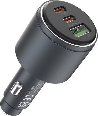 Devia Extreme Speed Series 116W Metal Car Charger (USB-A + Dual USB-C)
