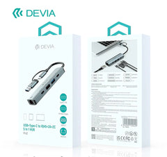 Devia Pro2 5-in-1 USB-C Hub with Ethernet, USB & Dual Type-C Ports