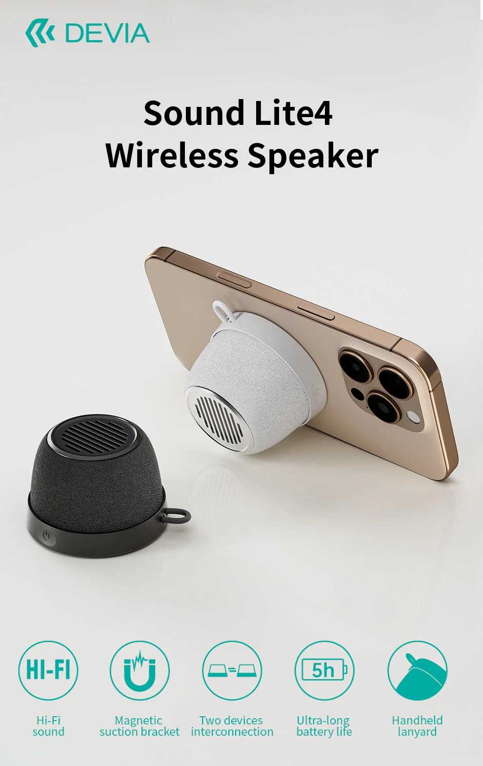 Devia Sound Lite4 Wireless Bluetooth Speaker
