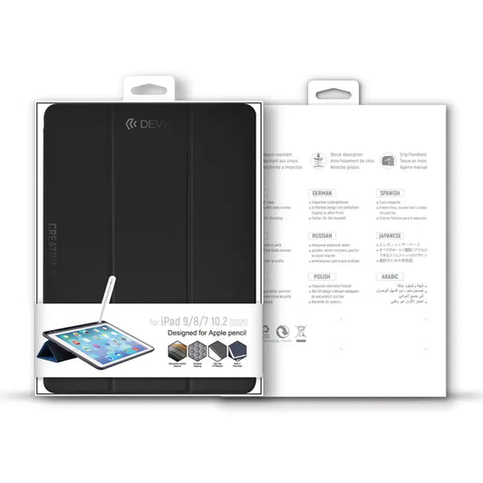 Leather Case With Pencil Slot | iPad 9/8/7 10.2″ | Black