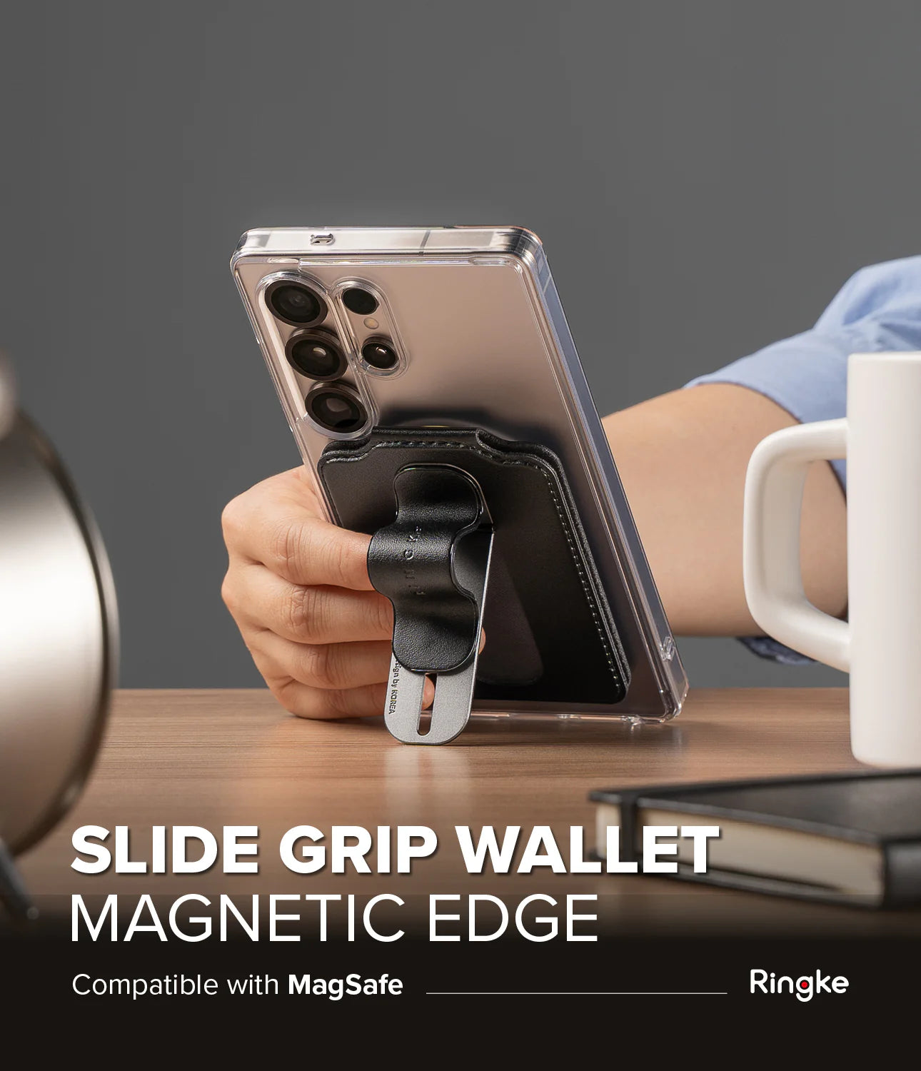 Slide Grip Wallet Magnetic Edge