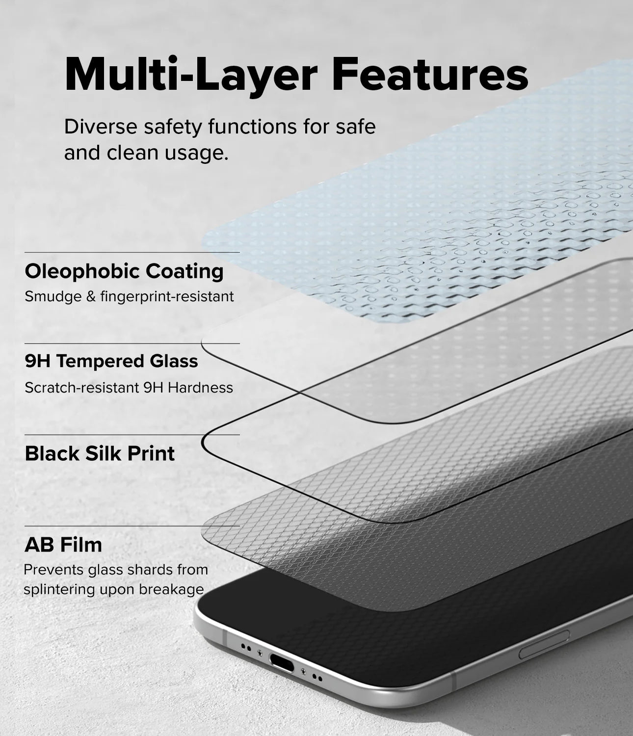 iPhone 17 Series East Slide Tempered Glass | 2 Pack